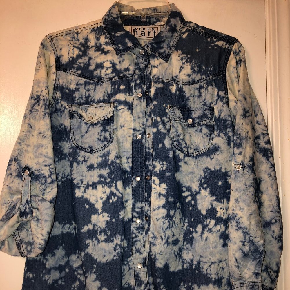 Tie-Dye Stonwashed Denim